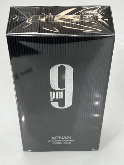 Afnan 9 PM Eau de Parfum Spray for Men 3.4 oz / 100ml Long Lasting Fragrance