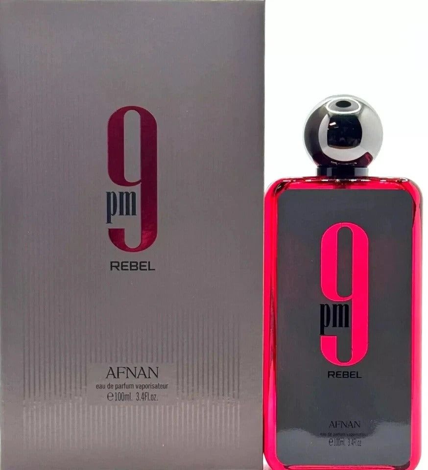 Afnan 9PM Rebel Eau de Parfum EDP for Men 3.4 fl oz 100ml